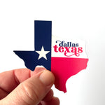 Load image into Gallery viewer, Custom Heritage Flag Texas Stickers
