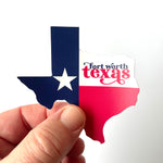 Load image into Gallery viewer, Custom Heritage Flag Texas Stickers
