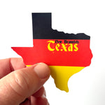 Load image into Gallery viewer, Custom Heritage Flag Texas Stickers
