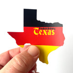 Load image into Gallery viewer, Custom Heritage Flag Texas Stickers
