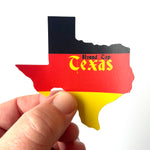 Load image into Gallery viewer, Custom Heritage Flag Texas Stickers
