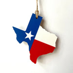 Load image into Gallery viewer, Team Spirit Texas Flag Ornaments
