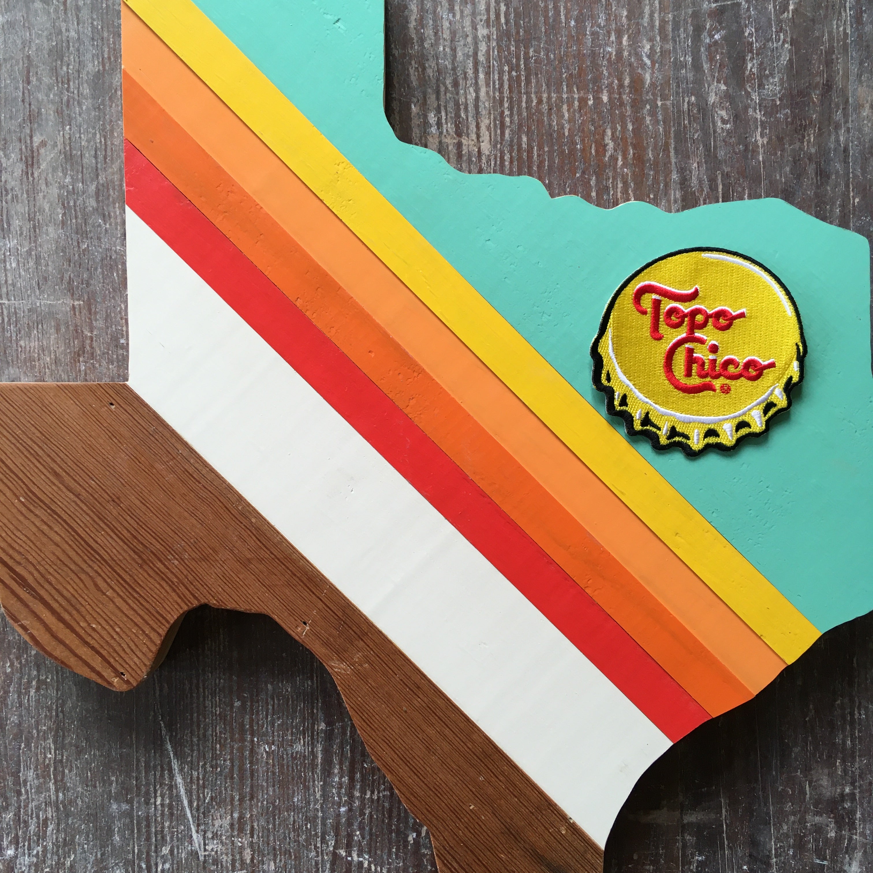 Topo Texas Wall Hanging 15 in | Made to Order
