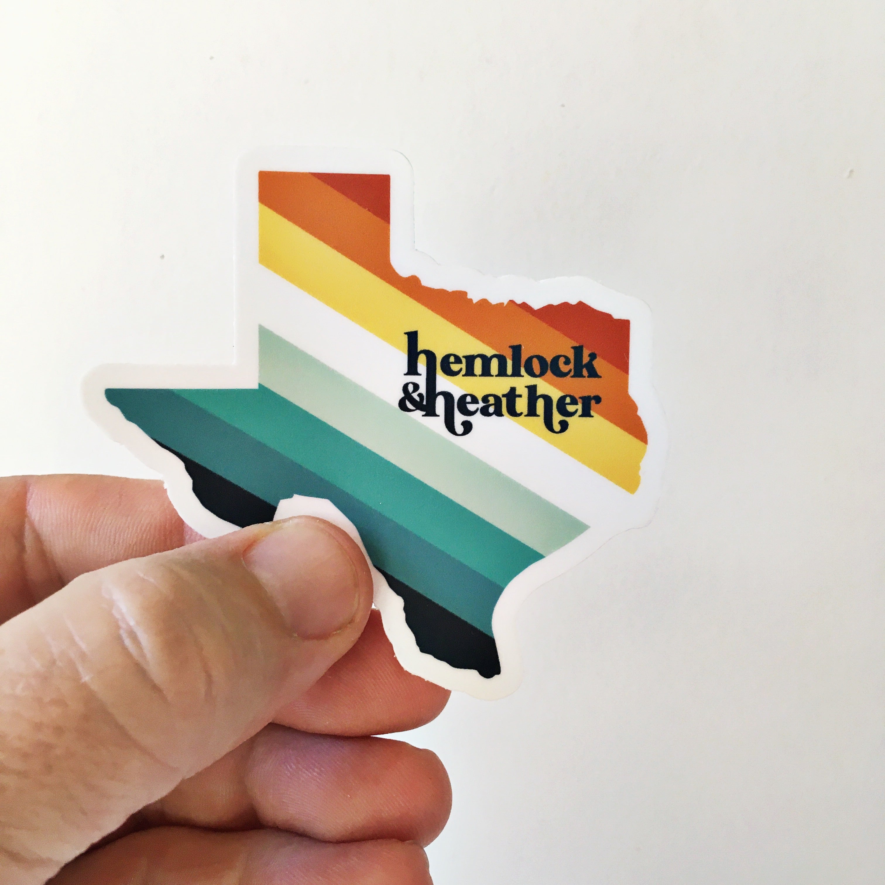 '76 HEMLOCK & HEATHER TEXAS Sticker