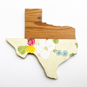 Vintage Texas Wall Hanging 15 in | One of a Kind