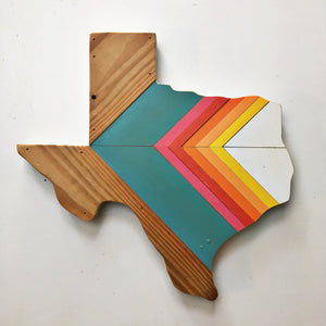 Retro Texas Wall Hanging 15 in | One of a Kind