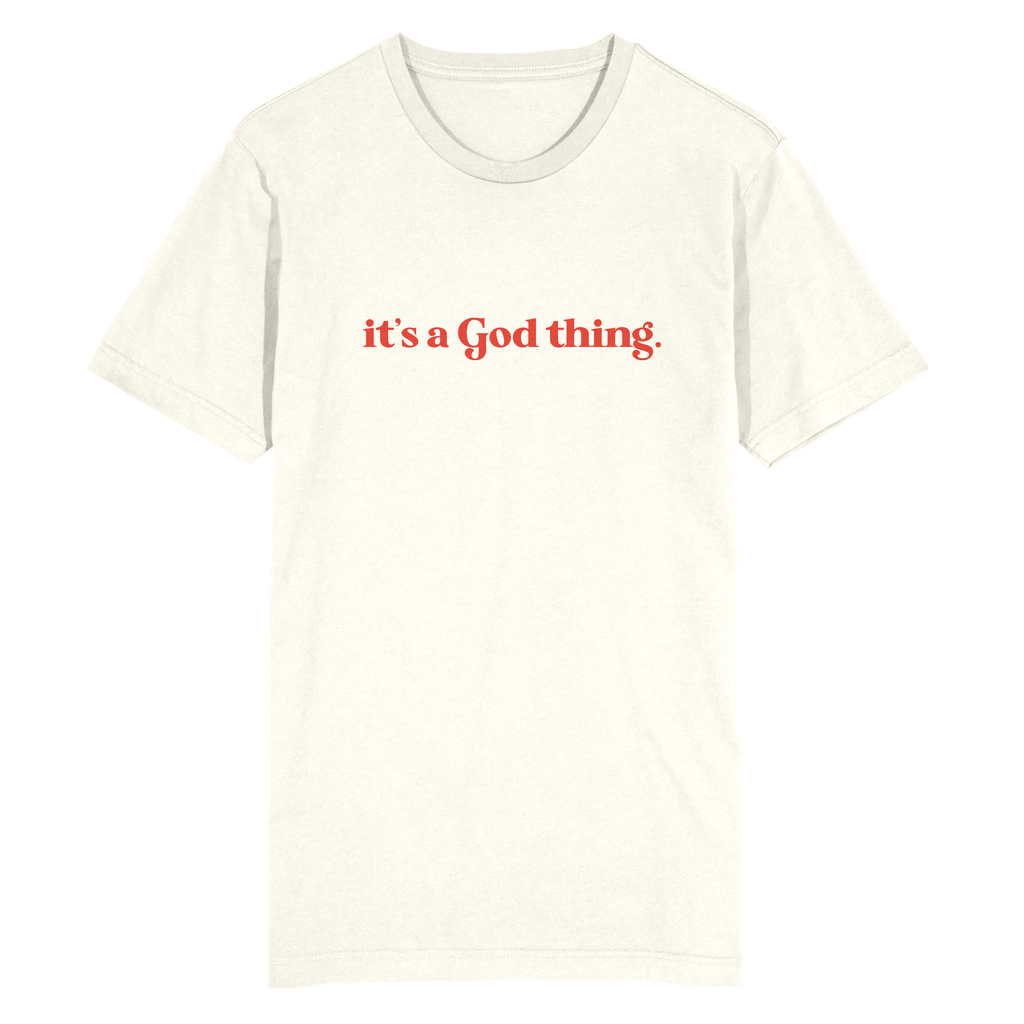"IT'S A GOD THING." Unisex Tee - Hemlock & Heather