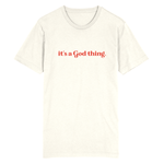 Load image into Gallery viewer, &quot;IT&#39;S A GOD THING.&quot; Unisex Tee - Hemlock &amp; Heather
