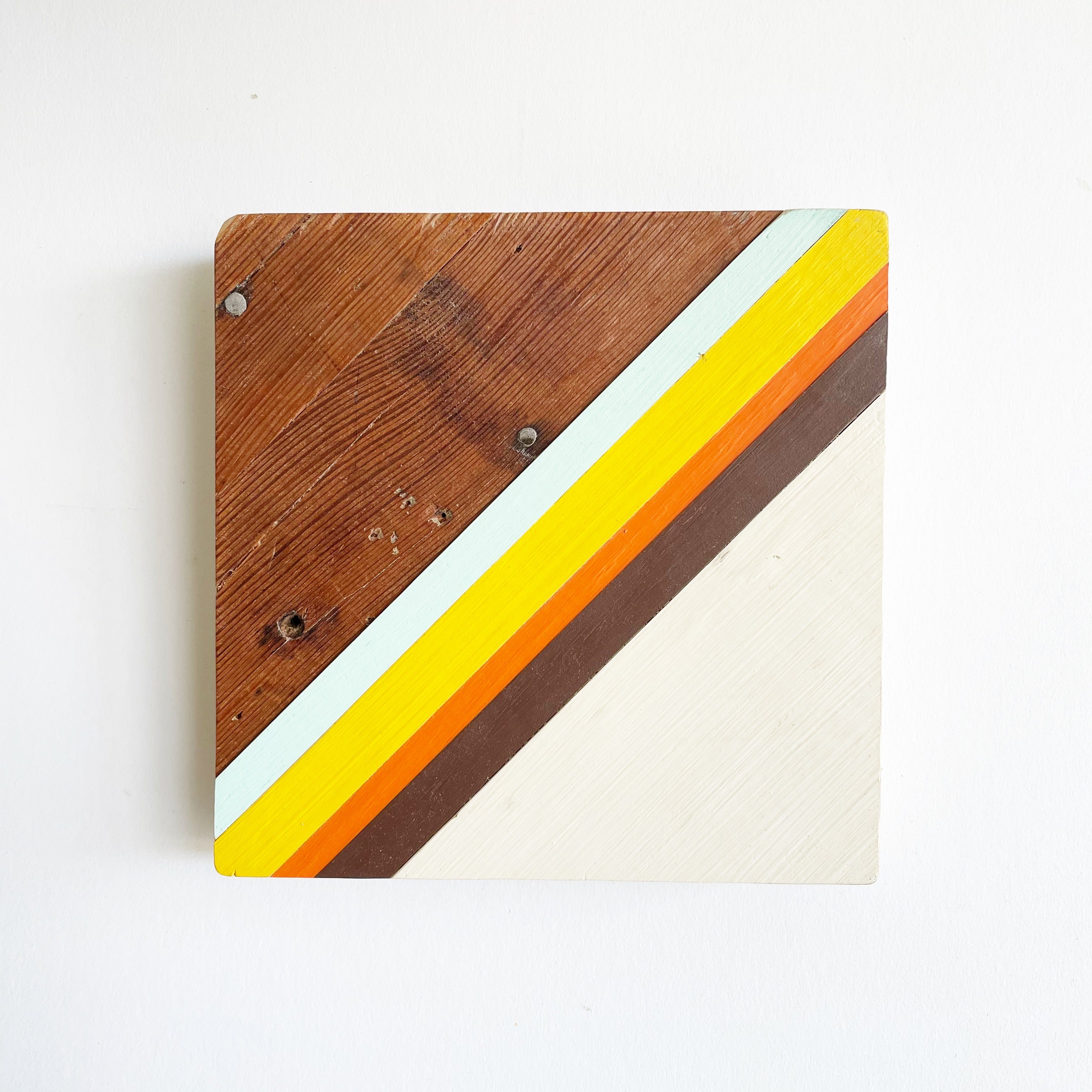 Retro Wall Hanging 8 in x 8 in | One of a Kind