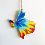 Load image into Gallery viewer, Tie Dye Texas Ornaments
