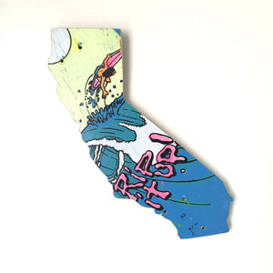Vintage California Wall Hanging 15 in | One of a Kind