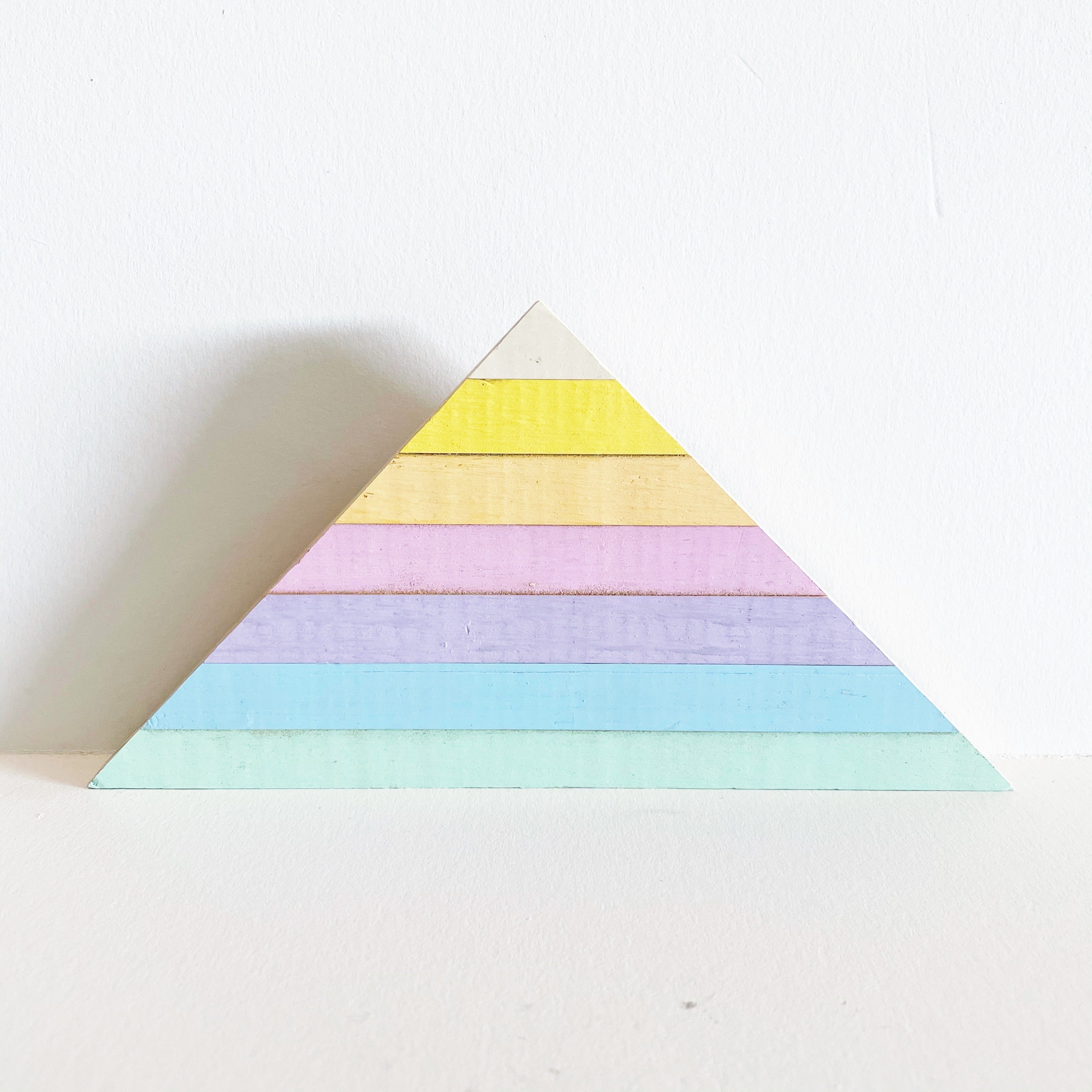 Triangle Shelf Art  7-12 in | One of a Kind