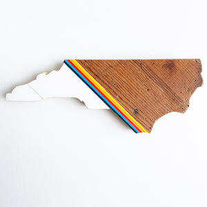 Retro North Carolina Wall Hanging 15 in | One of a Kind