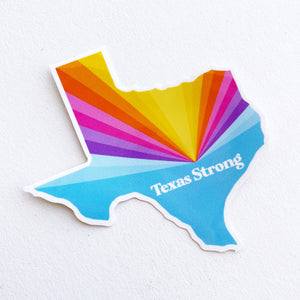 Texas Strong Sticker 4 in
