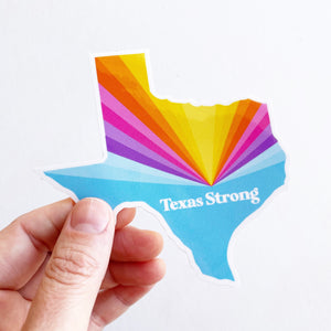 Texas Strong Sticker 4 in