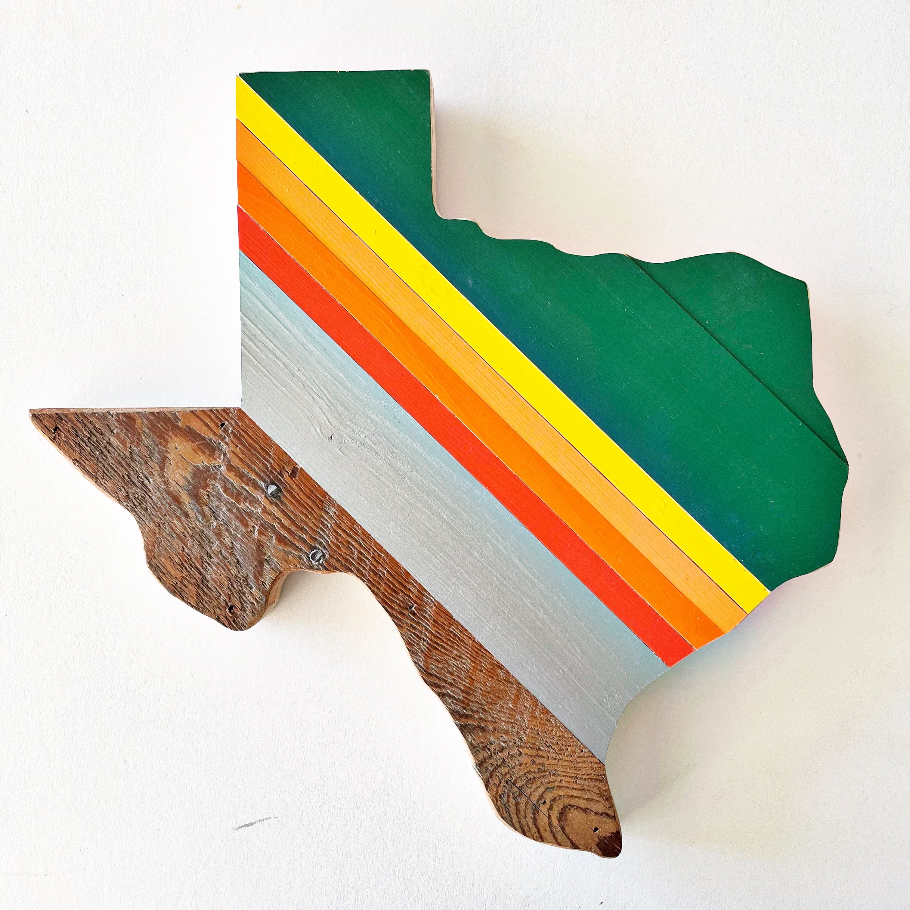 Retro Texas Wall Hanging 15 in | One of a Kind