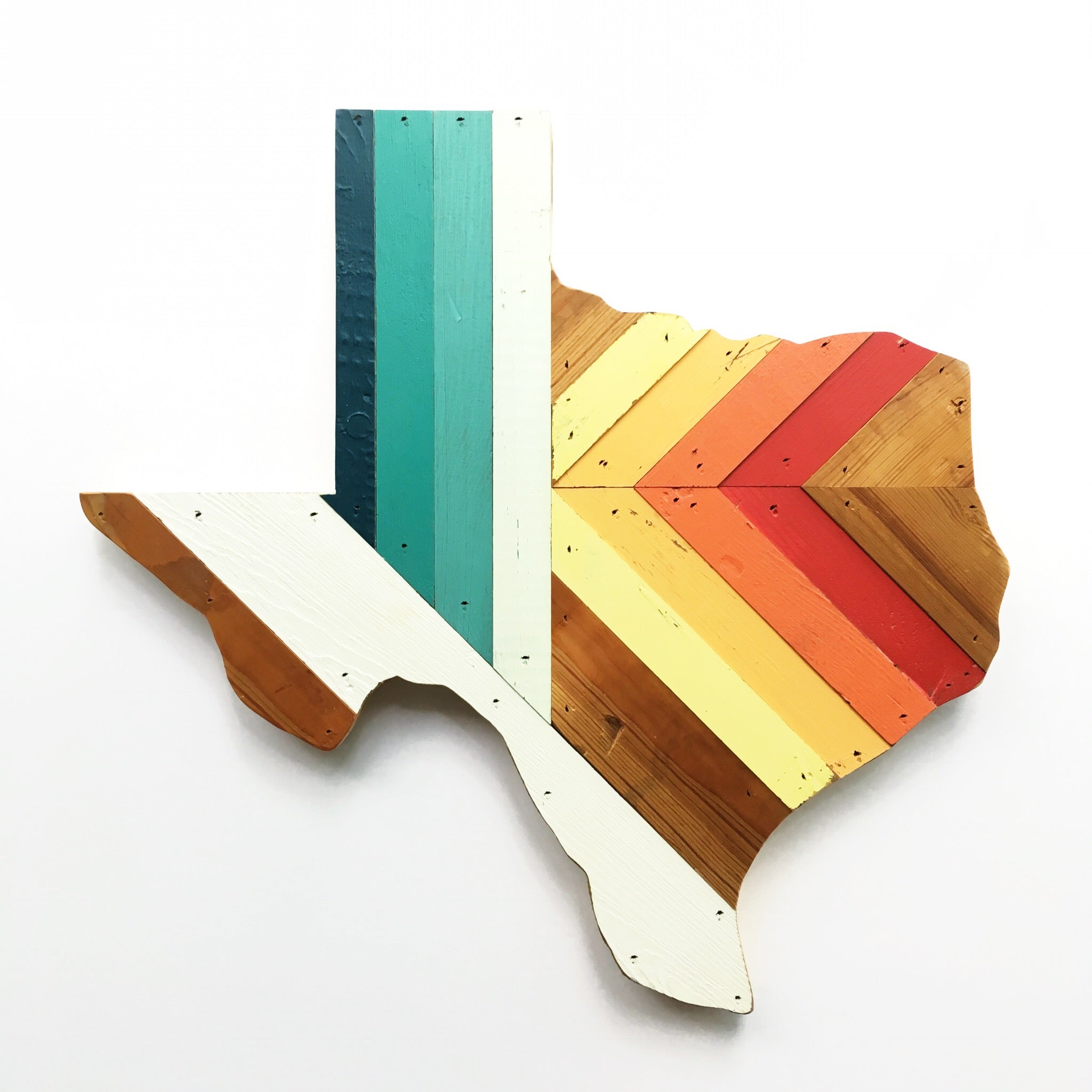 Retro Texas Wall Hanging 18 in | One of a Kind