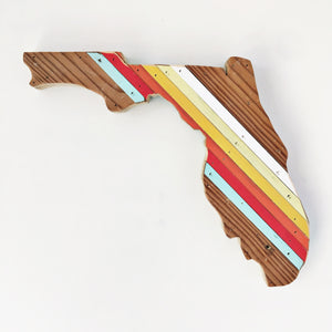 Retro Florida Wall Hanging 15 in | One of a Kind