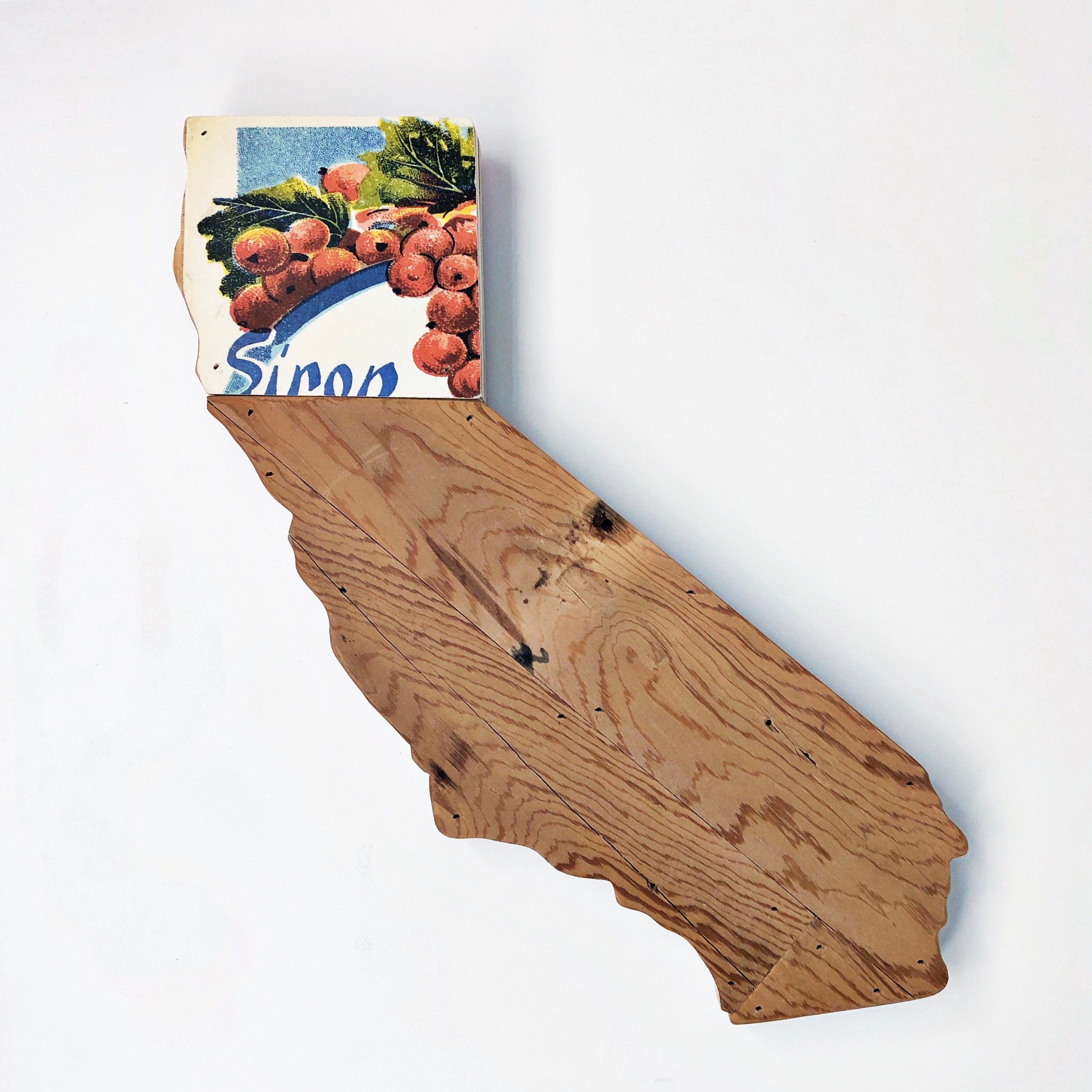 Vintage California Wall Hanging 15 in | One of a Kind